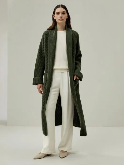 LILYSILK X LYDIA MILLEN Evergreen Cardigan Women Lilysilk Outerwear