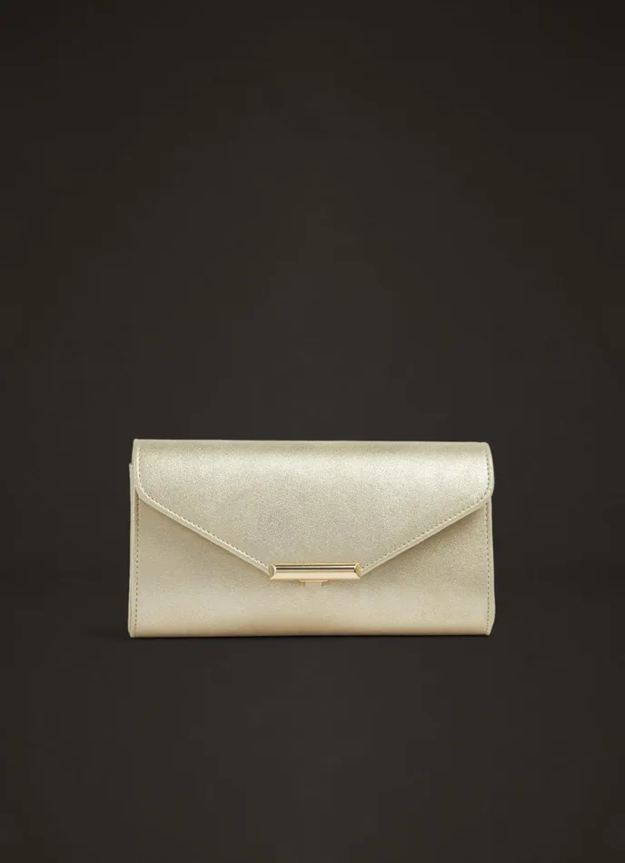 LK Bennett Lucy Navy Suede Envelope Clutch Women Clutch Bags