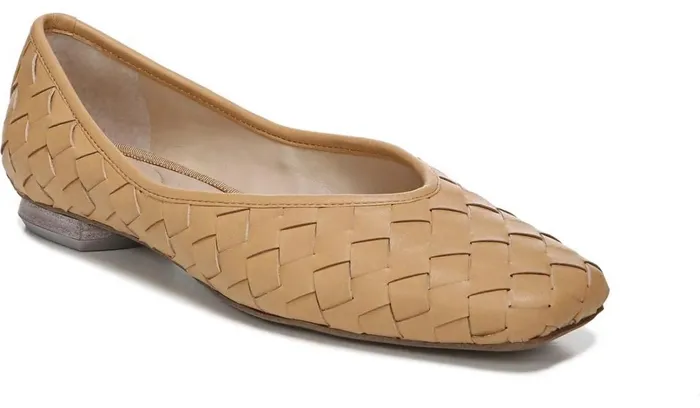 Loafers Women Franco Sarto Franco Ailee 4 Flat Camel Washed Faux Leather