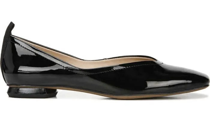 Loafers Women Franco Sarto Franco Ailee Flat Black Faux Patent