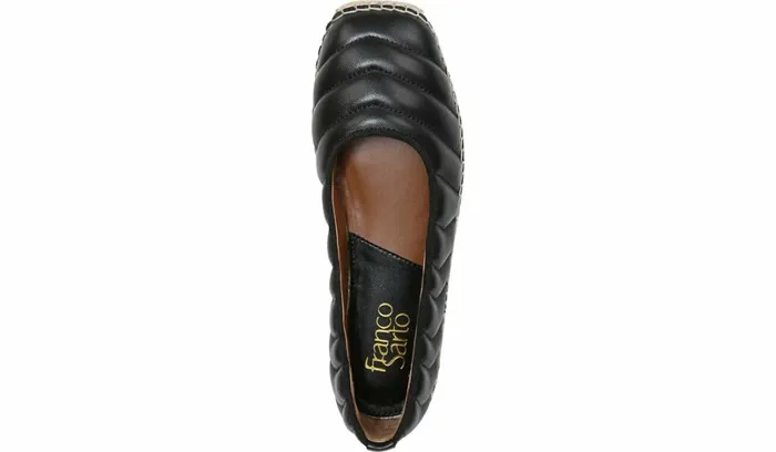 Loafers Women Franco Sarto Franco Kiya Slip On Black Leather