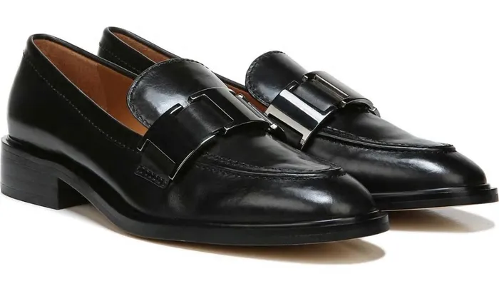 Loafers Women Franco Sarto Sarto Johana Loafer Black Leather