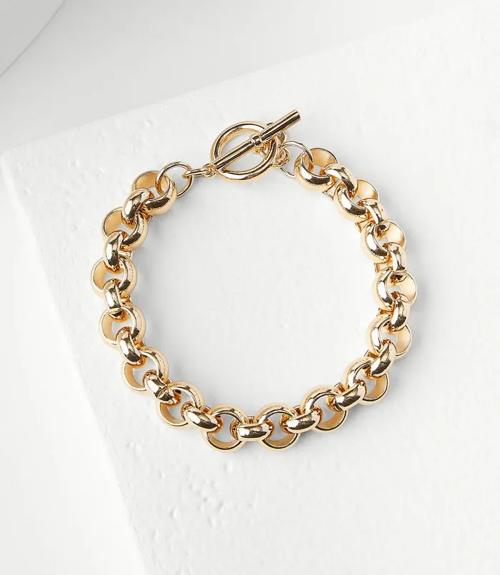 LOFT Bubble Chain Bracelet Gold Women Jewelry