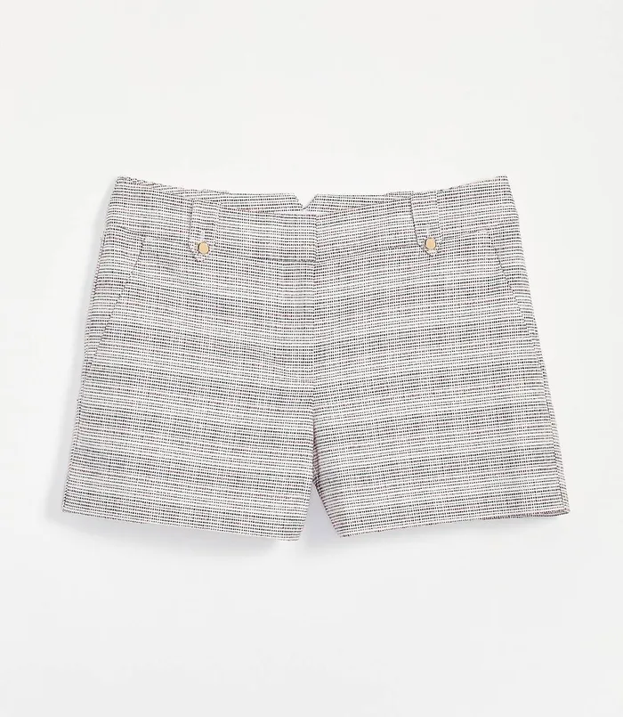 LOFT Button Tab Riviera Shorts With 4 Inch Inseam Blue Red Multi Women Shorts LOFT Button Tab Riviera Shorts With 4 Inch Inseam Blue Red Multi Women Shorts