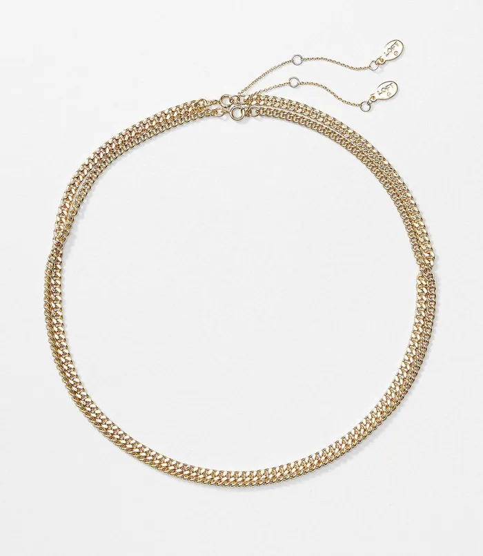 LOFT Chain Necklace Set Gold Women Jewelry
