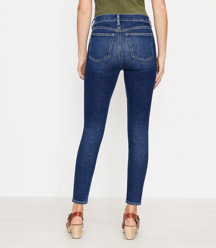 LOFT High Rise Skinny Jeans In Pure Dark Indigo Wash Pure Dark Indigo Wash Women Jeans