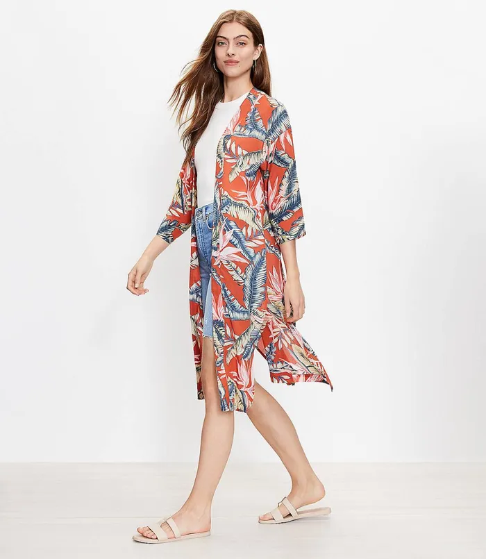 LOFT Paradise Duster Rich Chestnut Women Wraps and Scarves