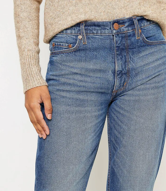 LOFT Petite Boyfriend Jeans In Vintage Dark Wash Vintage Dark Wash Women Petite Jeans