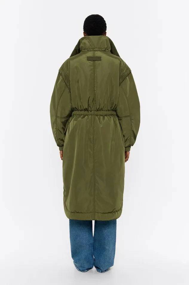Long Khaki Padded Coat Khaki Women Bimba Y Lola Puffer Jackets Long Khaki Padded Coat Khaki Women Bimba Y Lola Puffer Jackets