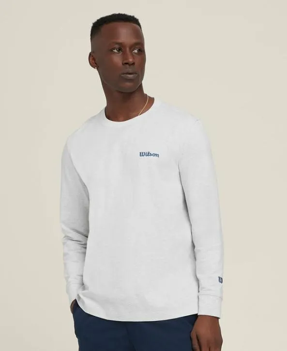 Long Sleeve Shirts Men Wilson Easy Street LongSleeve Tee Light Gray Heather