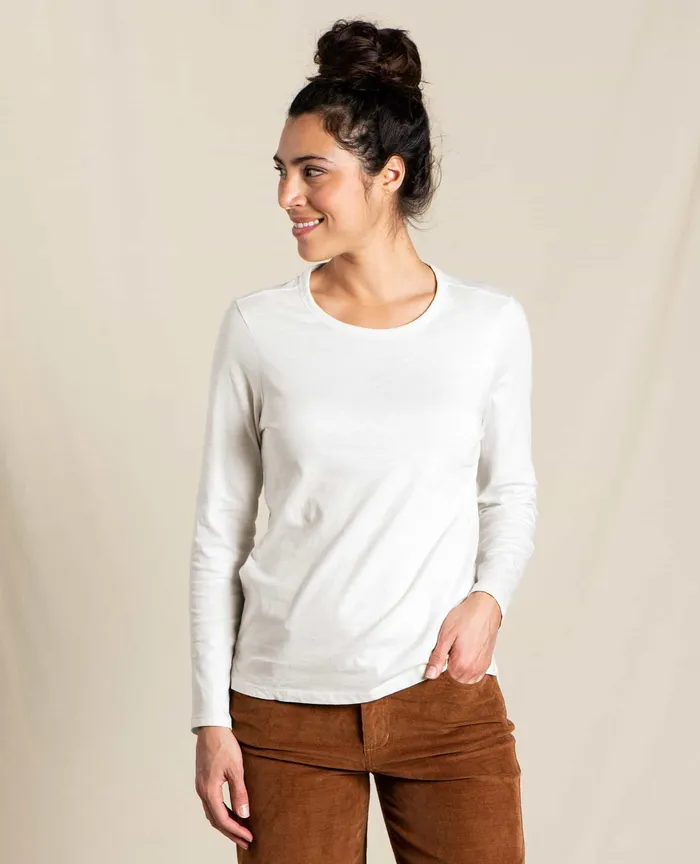 Loungewear and Sleep ToadandCo Women8217s Primo Long Sleeve Crew Salt