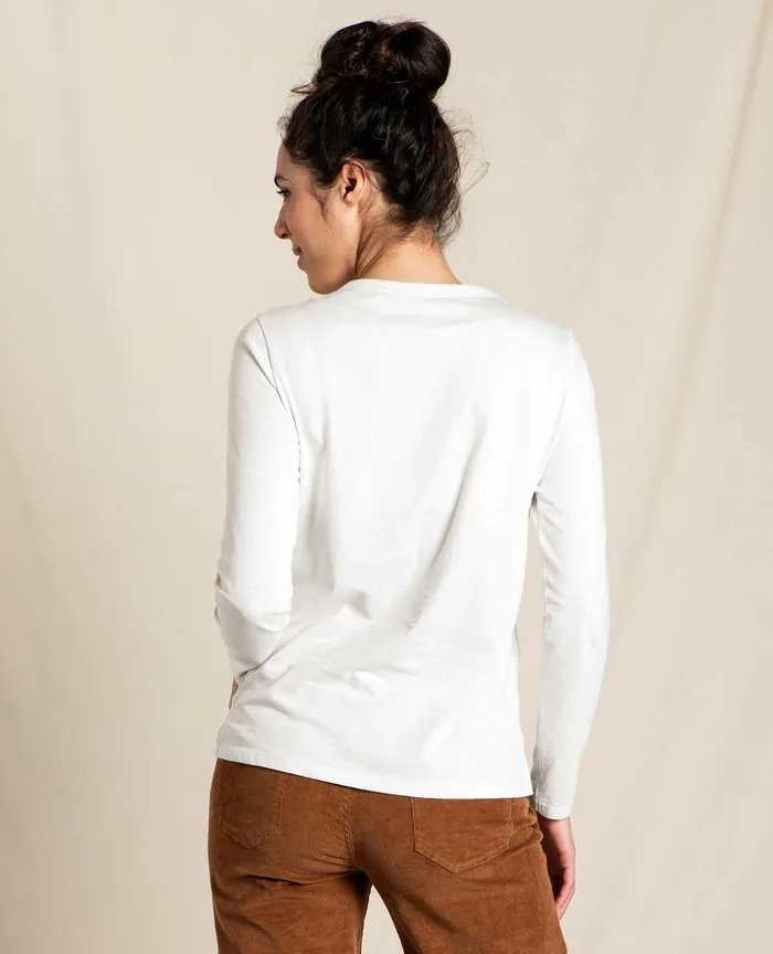 Loungewear and Sleep ToadandCo Women8217s Primo Long Sleeve Crew Salt