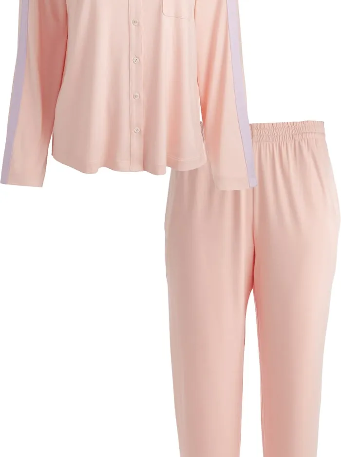 Loungewear Women Alice Olivia Big Feelings Nico Long Sleeve Pj Set Rosy Pink