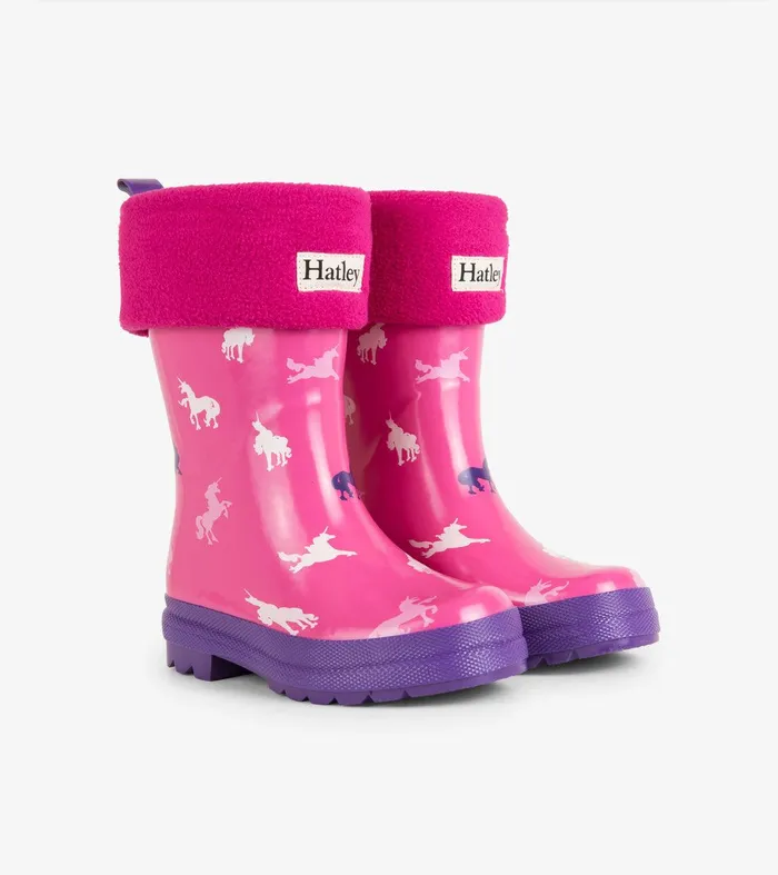 Magenta Kids Boot Liners Hatley