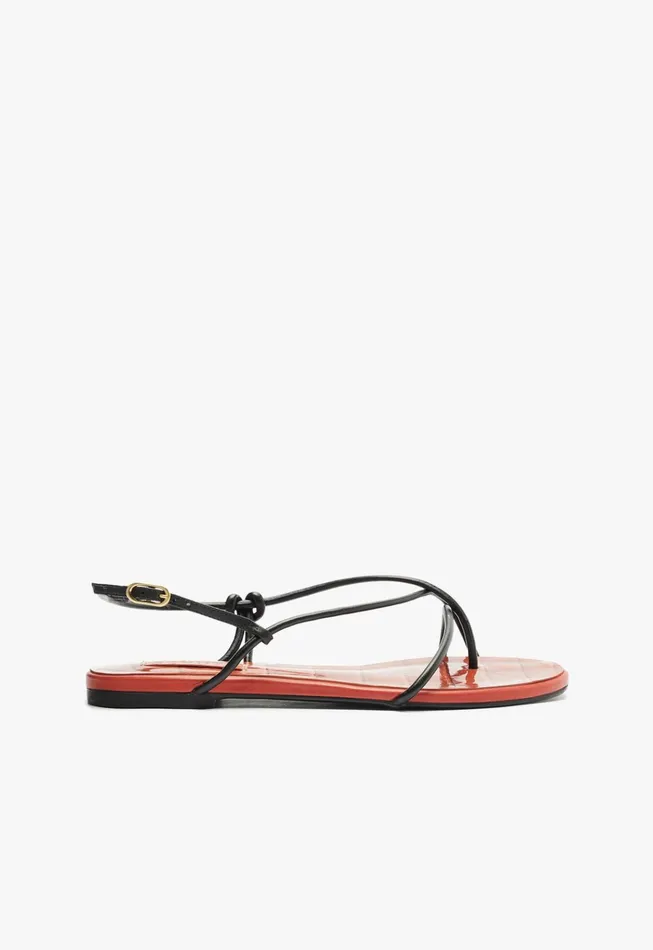 Malta Flat Sandal Orange Women Schutz Shoes Flats