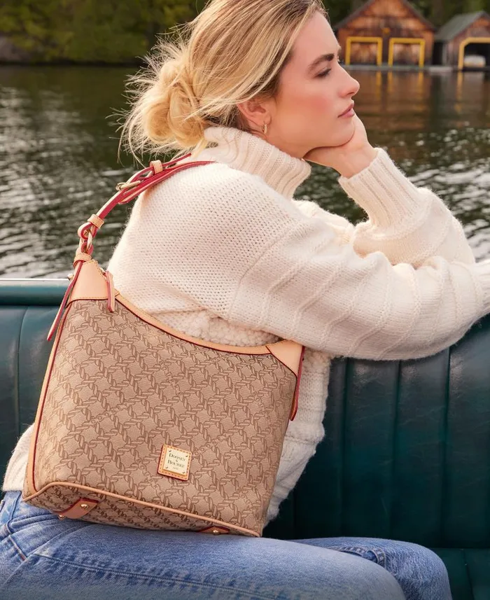 Maritime Hobo Sac Brown Woman Dooney and Bourke Shoulder Bags Maritime Hobo Sac Brown Woman Dooney and Bourke Shoulder Bags