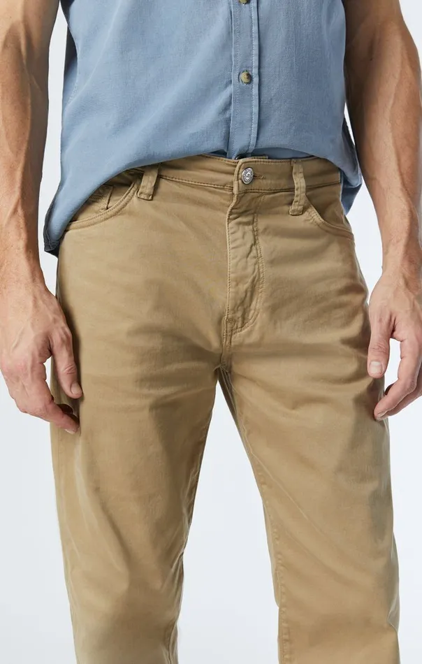 Max Wide Leg In British Khaki Twill Men Mavi Jeans Pants