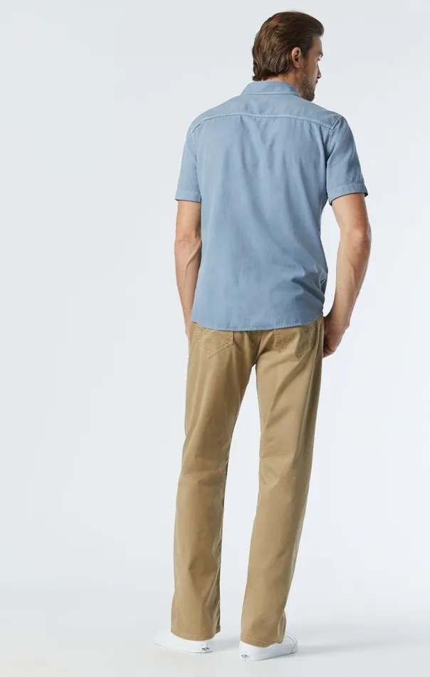 Max Wide Leg In British Khaki Twill Men Mavi Jeans Pants