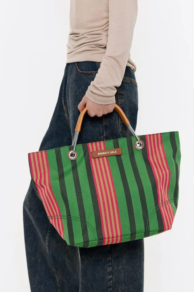 Medium Green Canopy Shopper Bag Green Women Bimba Y Lola Shoppers Medium Green Canopy Shopper Bag Green Women Bimba Y Lola Shoppers
