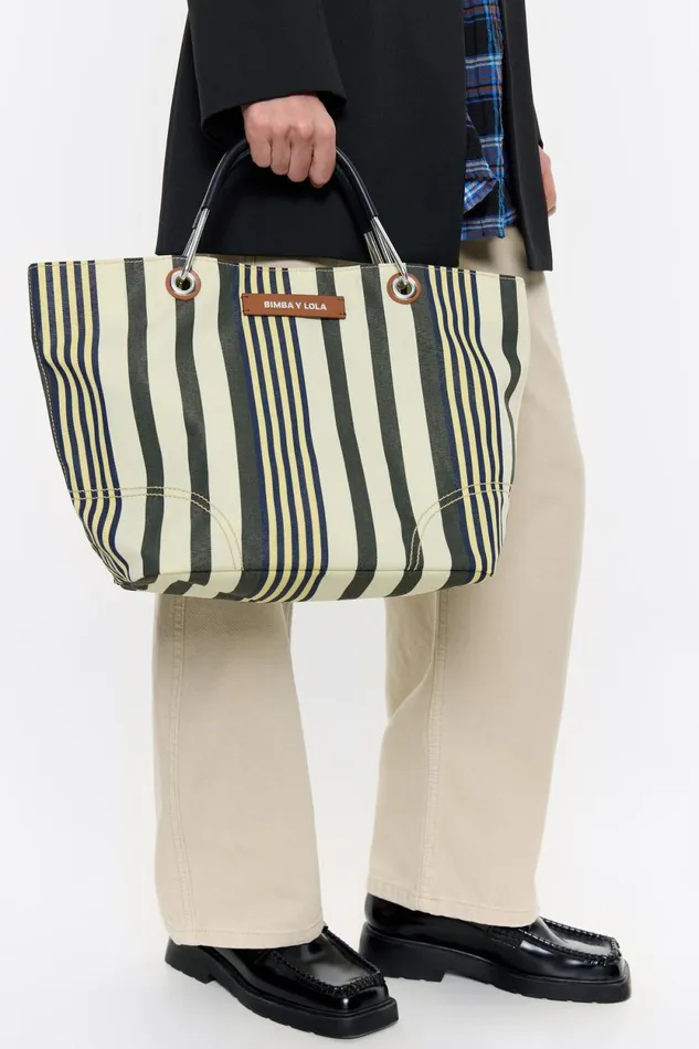 Medium Vanilla Canopy Shopper Bag Vanilla Women Bimba Y Lola Shoppers Medium Vanilla Canopy Shopper Bag Vanilla Women Bimba Y Lola Shoppers
