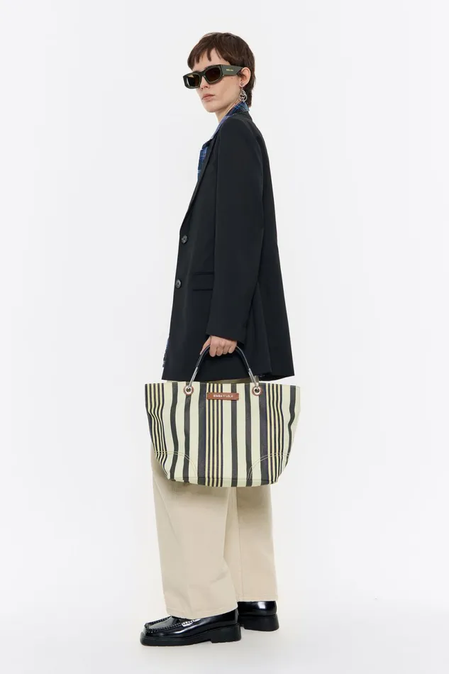 Medium Vanilla Canopy Shopper Bag Vanilla Women Bimba Y Lola Shoppers Medium Vanilla Canopy Shopper Bag Vanilla Women Bimba Y Lola Shoppers
