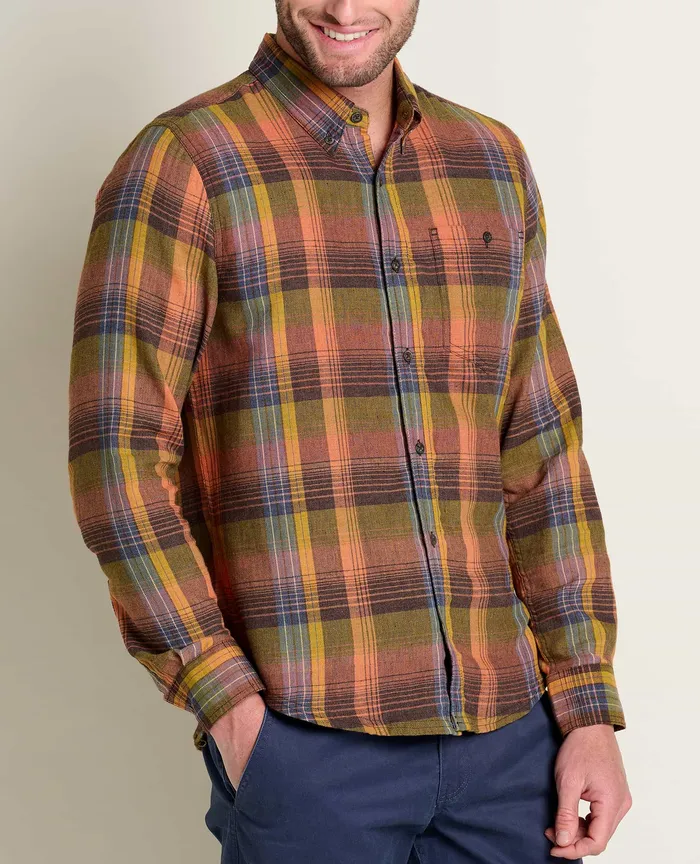 Men8217s Airsmyth Long Sleeve Shirt Papaya Shirts ToadandCo