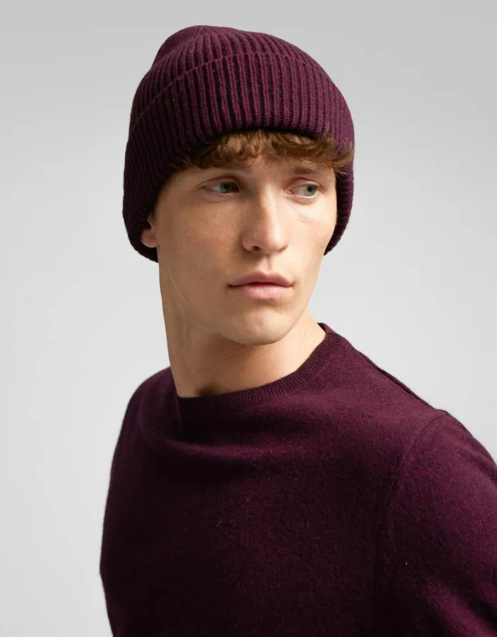 Men Beanies Colorful Standard Merino Wool Beanie Warm Taupe