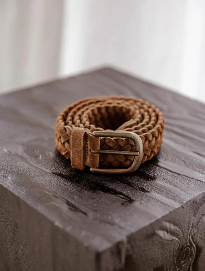 Men Belts Bobbies Santiago Camel Brown