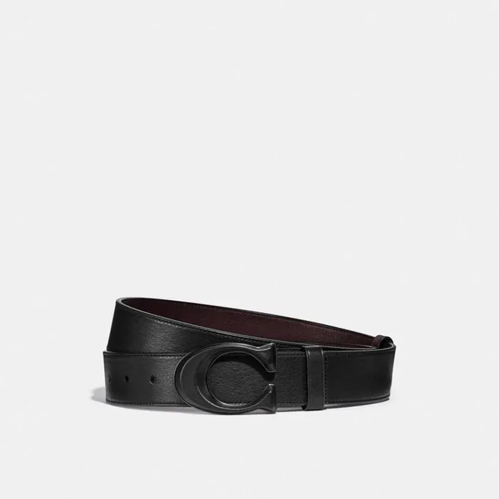 Men Belts Coach Signature Buckle Cut To Size Reversible Belt 38 Mm Blackox Blood Men Belts Coach Signature Buckle Cut To Size Reversible Belt 38 Mm Blackox Blood