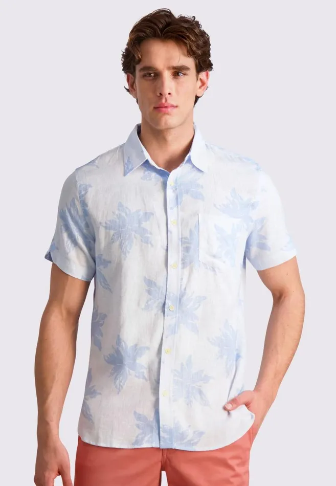 Men Ben Sherman Archive Print Shirts Exploded Flower Print Shirt 8211 Light Blue Men Ben Sherman Archive Print Shirts Exploded Flower Print Shirt 8211 Light Blue