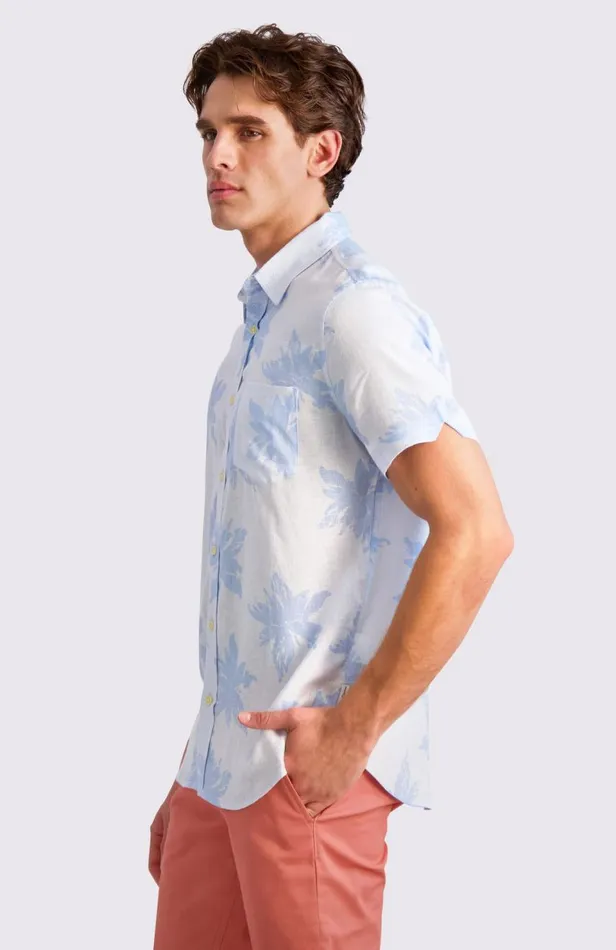 Men Ben Sherman Archive Print Shirts Exploded Flower Print Shirt 8211 Light Blue Men Ben Sherman Archive Print Shirts Exploded Flower Print Shirt 8211 Light Blue