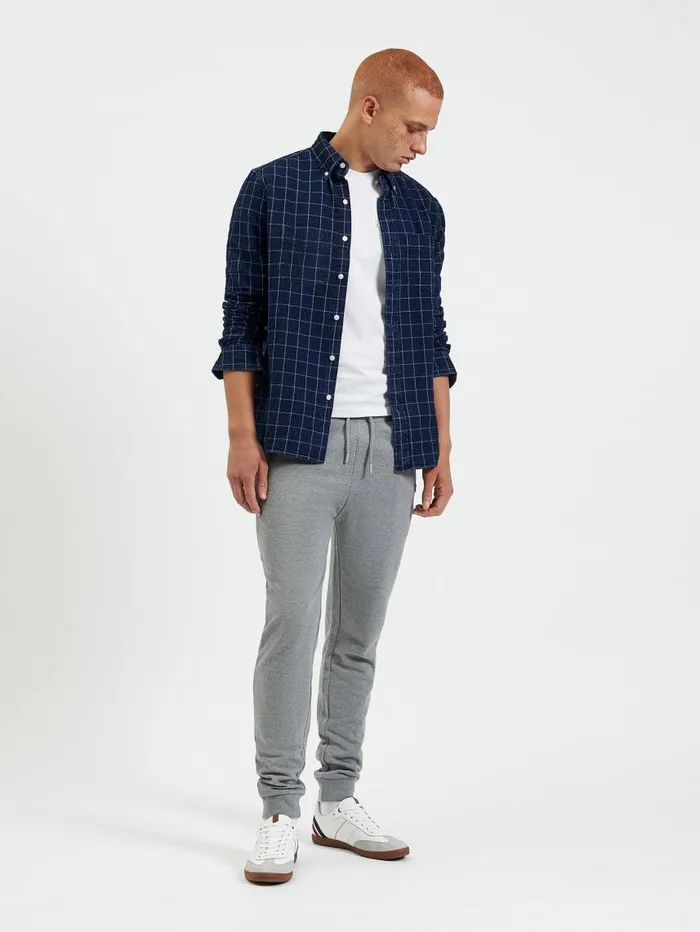 Men Ben Sherman Heritage Check Shirts Dalston Blues Beatnik Overshirt 8211 Indigo