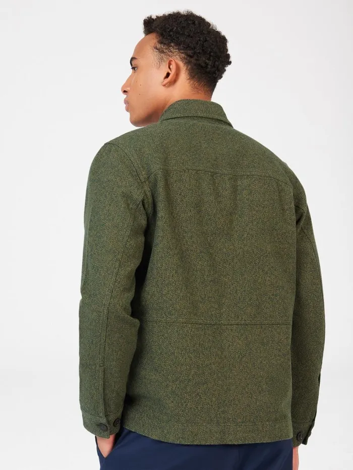 Men Ben Sherman Jackets and Outerwear Signature Casual Cotton Jacket 8211 Khaki