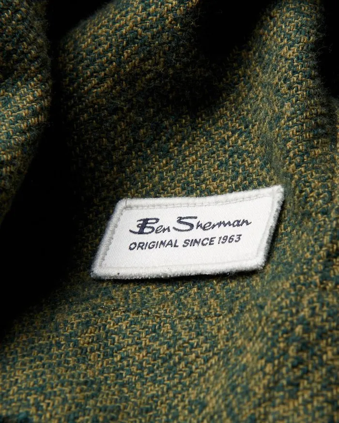 Men Ben Sherman Jackets and Outerwear Signature Casual Cotton Jacket 8211 Khaki