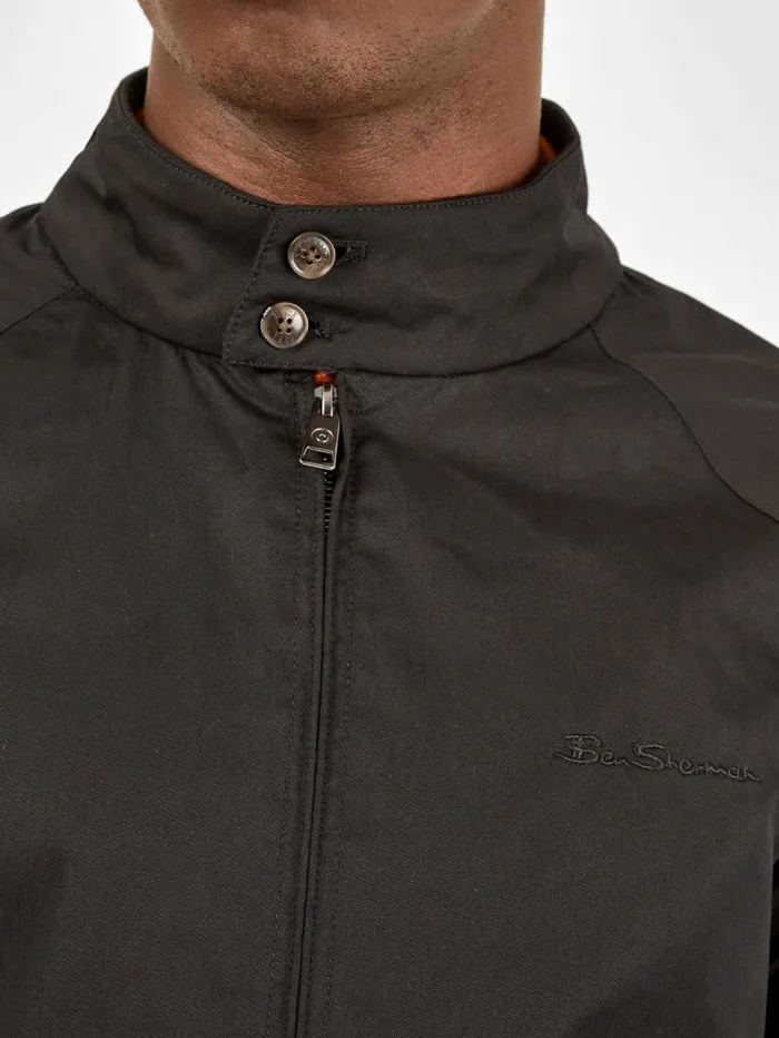 Men Ben Sherman Jackets and Outerwear Signature Harrington Jacket 8211 Black