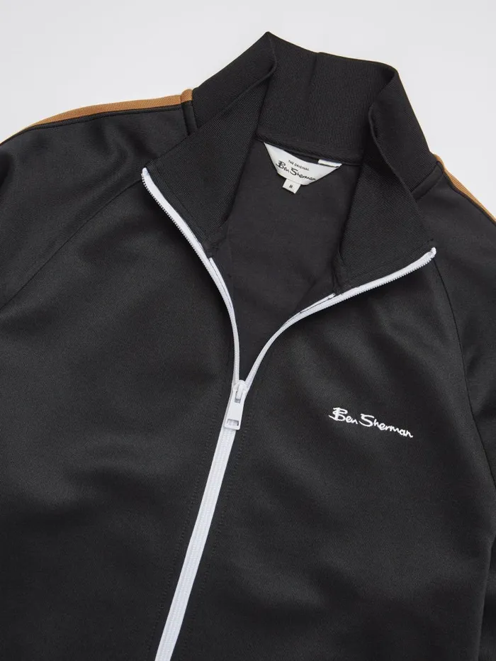 Men Ben Sherman Jackets and Outerwear Signature ZipThrough Track Jacket 8211 Black