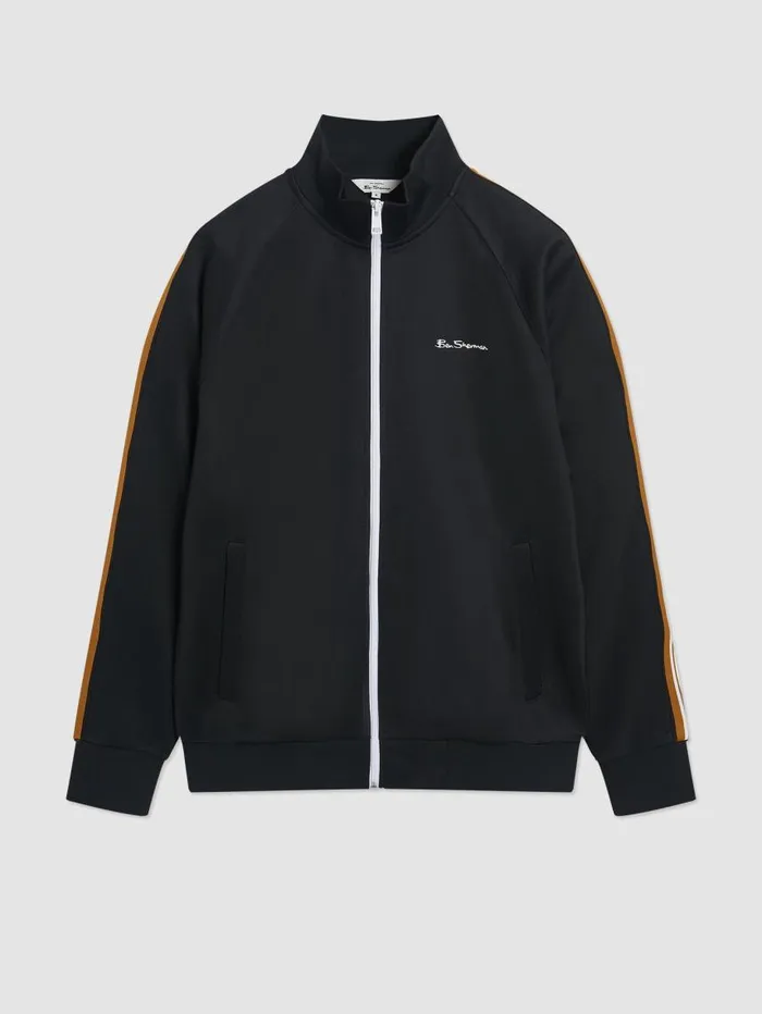 Men Ben Sherman Jackets and Outerwear Signature ZipThrough Track Jacket 8211 Black