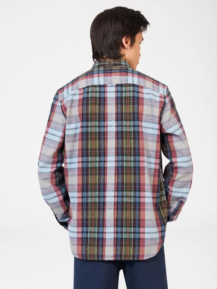 Men Ben Sherman Long Sleeve Shirts Brushed Multicolour Check Oxford Shirt Men Ben Sherman Long Sleeve Shirts Brushed Multicolour Check Oxford Shirt