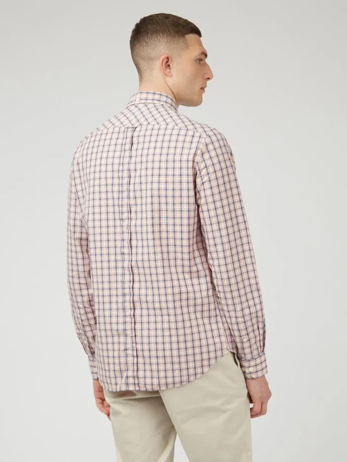 Men Ben Sherman Long Sleeve Shirts Signature House Check LongSleeve Shirt 8211 Light Pink Men Ben Sherman Long Sleeve Shirts Signature House Check LongSleeve Shirt 8211 Light Pink
