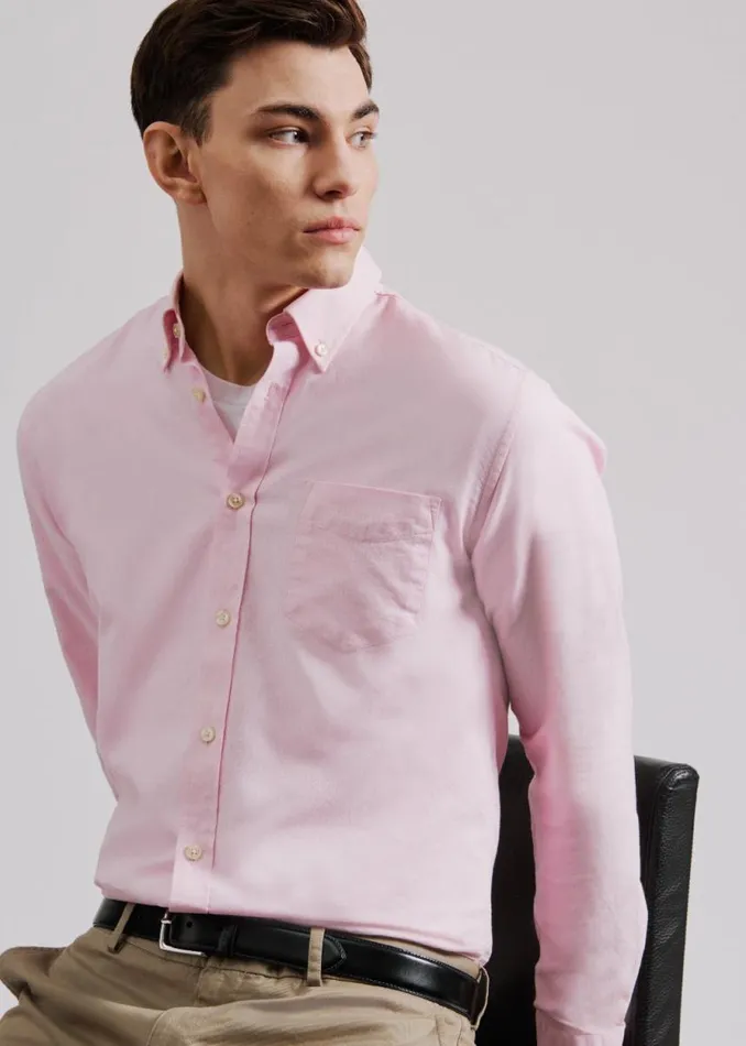 Men Ben Sherman Long Sleeve Shirts Signature Organic Oxford Shirt 8211 Light Pink Men Ben Sherman Long Sleeve Shirts Signature Organic Oxford Shirt 8211 Light Pink