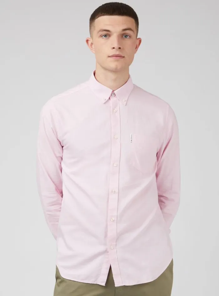 Men Ben Sherman Long Sleeve Shirts Signature Organic Oxford Shirt 8211 Light Pink Men Ben Sherman Long Sleeve Shirts Signature Organic Oxford Shirt 8211 Light Pink