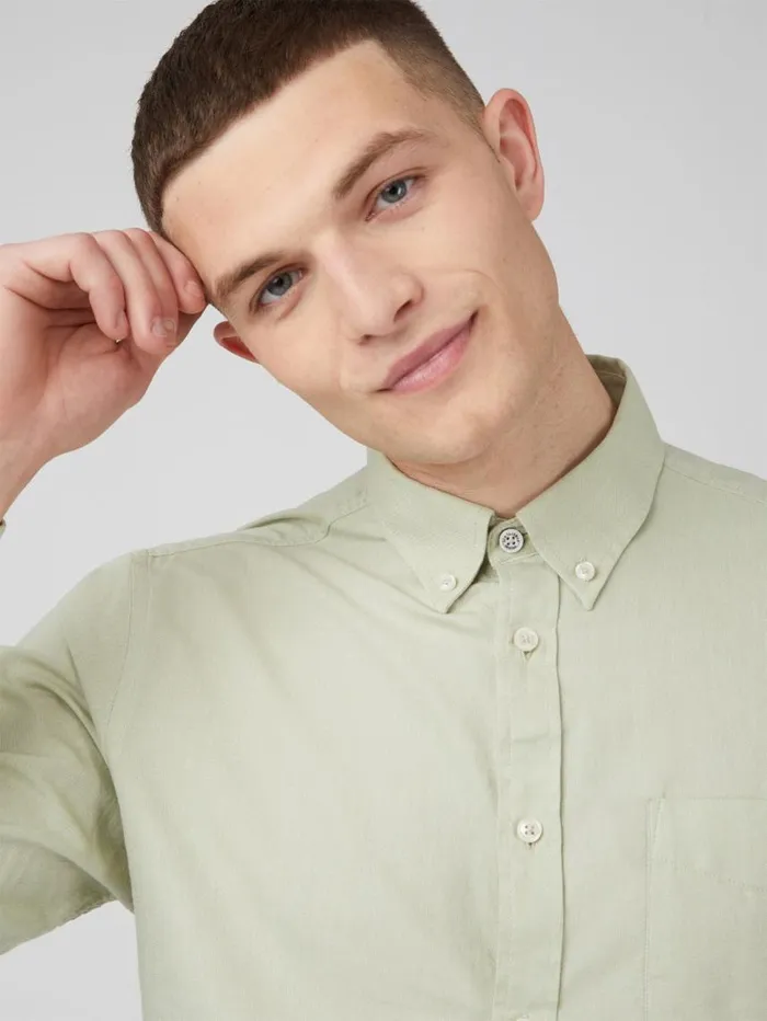 Men Ben Sherman Long Sleeve Shirts Signature Organic Oxford Shirt 8211 Pistachio Men Ben Sherman Long Sleeve Shirts Signature Organic Oxford Shirt 8211 Pistachio