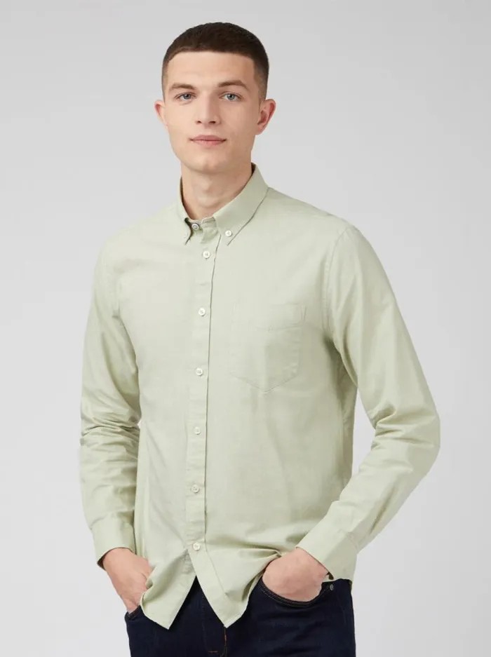 Men Ben Sherman Long Sleeve Shirts Signature Organic Oxford Shirt 8211 Pistachio Men Ben Sherman Long Sleeve Shirts Signature Organic Oxford Shirt 8211 Pistachio