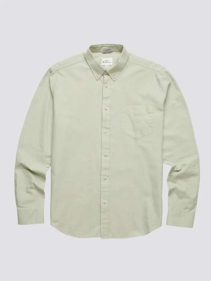 Men Ben Sherman Long Sleeve Shirts Signature Organic Oxford Shirt 8211 Pistachio Men Ben Sherman Long Sleeve Shirts Signature Organic Oxford Shirt 8211 Pistachio