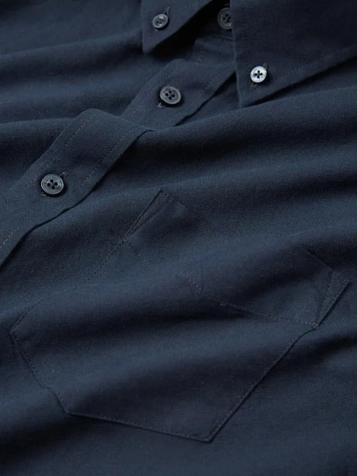 Men Ben Sherman Oxford Shirts Signature Organic Oxford Shirt 8211 Dark Navy
