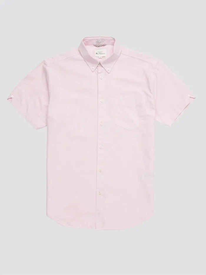 Men Ben Sherman Short Sleeve Shirts Signature Organic ShortSleeve Oxford Shirt 8211 Light Pink Men Ben Sherman Short Sleeve Shirts Signature Organic ShortSleeve Oxford Shirt 8211 Light Pink