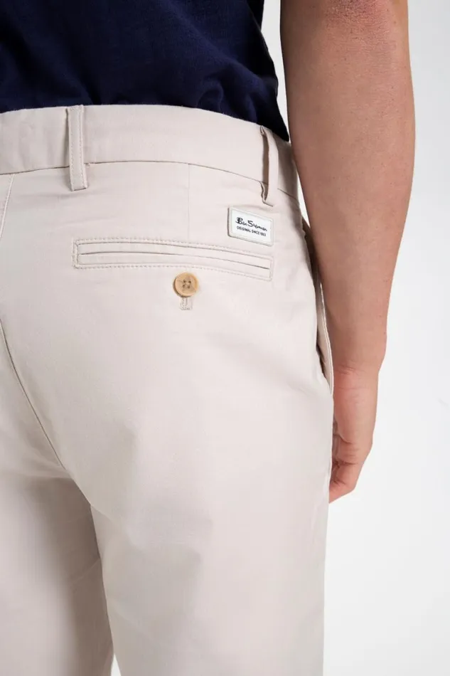 Men Ben Sherman Shorts Everyday Slim Fit Chino Short 8211 Putty
