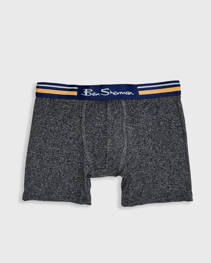 Men Ben Sherman Underwear 4Pack Microfiber Boxer Briefs 8211 NavyGreyBlack