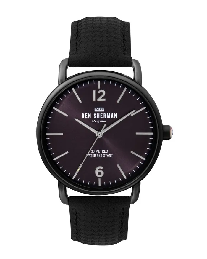 Men Ben Sherman Watches Brighton Dogtooth Watch 8211 BlackBlackBlack