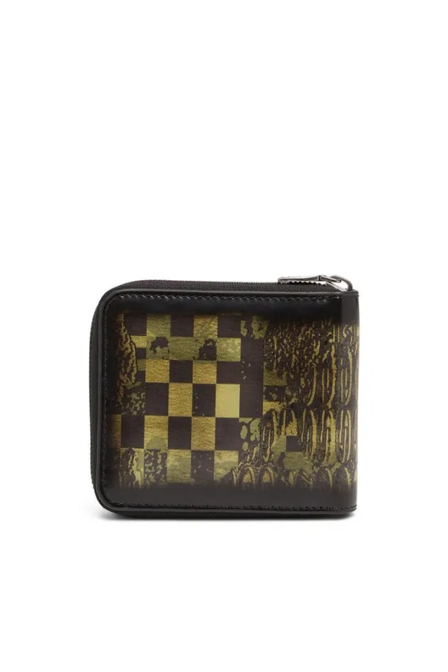 Men BiFold Coin Zip Xs Blackgreen Diesel Wallets Men BiFold Coin Zip Xs Blackgreen Diesel Wallets